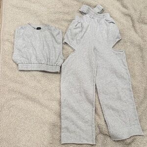 Fig & Viper (from Japan) Women's Gray sweat pants and top Set